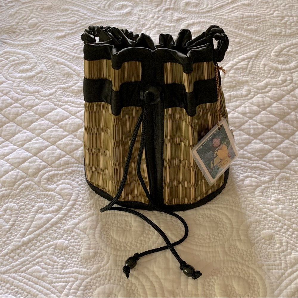 Cambodian Tatami Cinch Bag